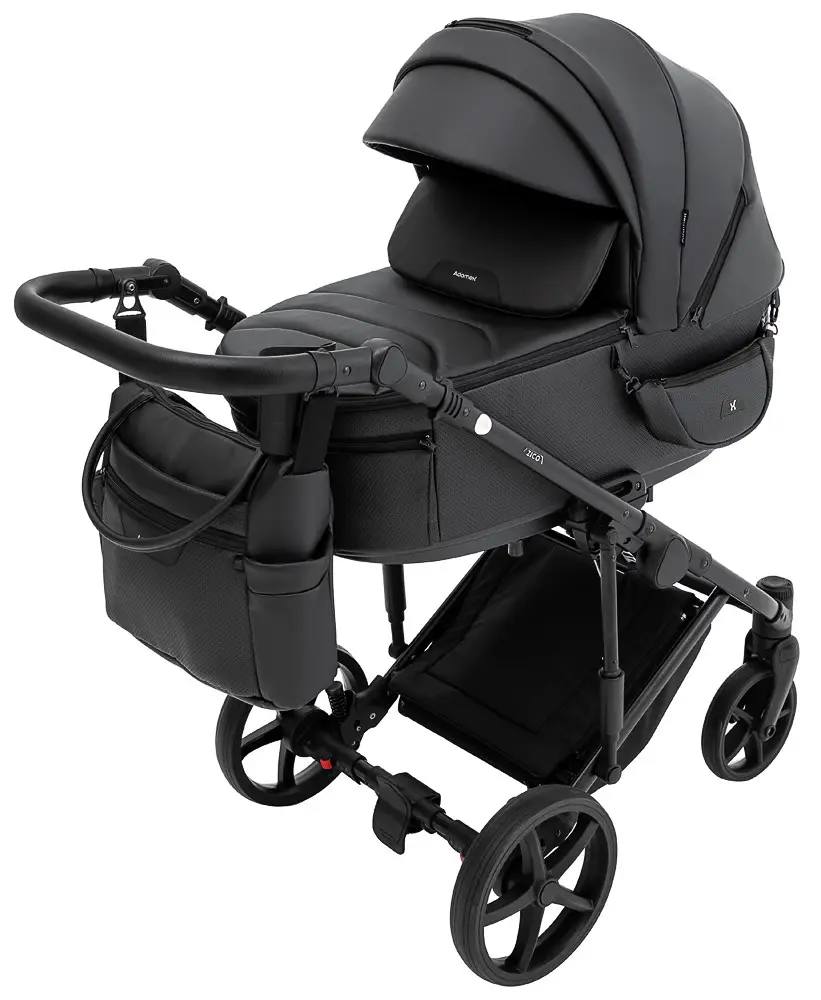 Детская коляска 2 в 1 Adamex Zico Eco Sa-2 черный